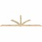 Ekena Millwork Redmond Rough Sawn Timber Gable Bracket, Douglas Fir, 108"W x 40"H x 2"D x 4"F, 9/12 Pitch GBW108X40X0204RED00RDF - alternate 3